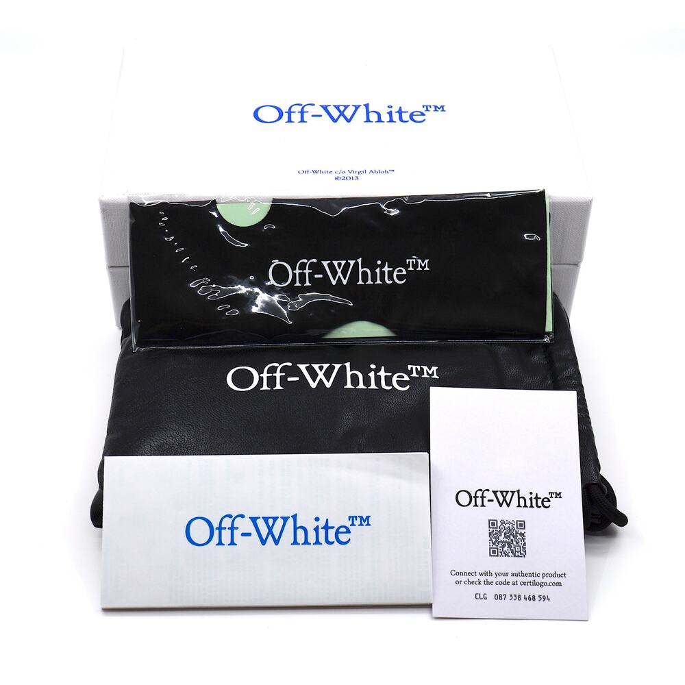 OFF-WHITE 0ER1070 BLACK /WHITE GREY WOMEN'S AUTHENTIC SUNGLASSES - Picture 13 of 13